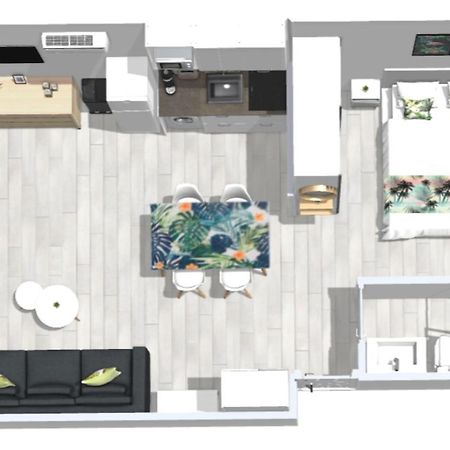 Roses Apartments Tropical Loft Vista Mar Lateral المظهر الخارجي الصورة